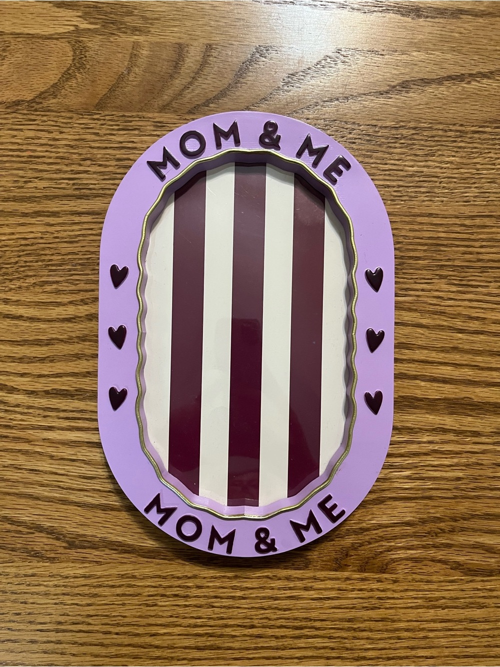 Mom & Me Purple Oval Picture Frame